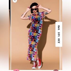 NWT Dressed in LALA Mad About You dress & slip